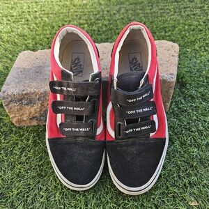 Vans Unisex Old Skool V Logo Off The Wall US Men Size 9.5 Women 11 Skate Shoe